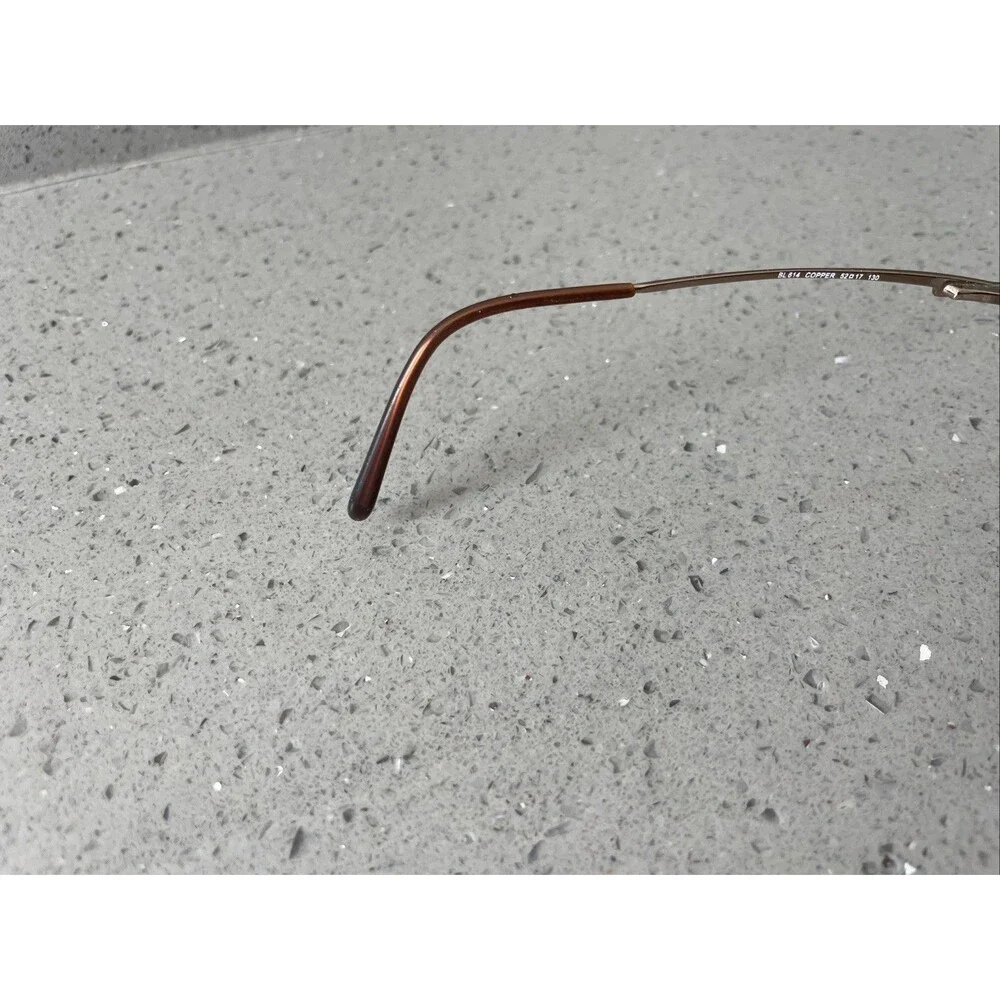 Bellissima Eyeglasses FRAMES ONLY BL 614 52-17-130 Copper full rim oval